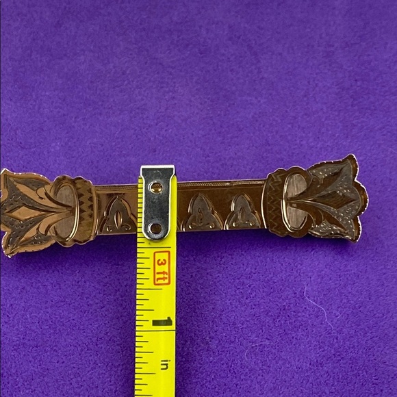 💛 Antique Victorian 9k Front Brooch - Picture 5 of 5